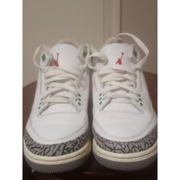 Air Jordan 3 Retro Shoes Womens Size 6 White Cement Lucky Green CK9246-136 OG - Picture 5 of 13